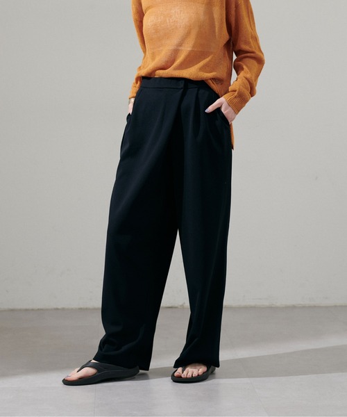 LARUTA(ラルータ)の「【LARUTA】アシメタックカットジョーゼットパンツ(その他パンツ・レディース・ライトグレー/ブラウン/アイボリー/ブラック・MEDIUM)」の10枚目の写真