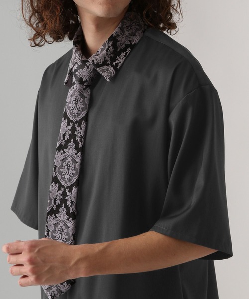 HARE（ハレ）の「ジャガードネクタイツキシャツ(HARE)（シャツ/ブラウス・メンズ・グレー/ブラック/グレー系その他/グレー系その他2/ブルー・SMALL/MEDIUM）」の17枚目の写真