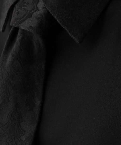 HARE（ハレ）の「ジャガードネクタイツキシャツ(HARE)（シャツ/ブラウス・メンズ・グレー/ブラック/グレー系その他/グレー系その他2/ブルー・SMALL/MEDIUM）」の20枚目の写真