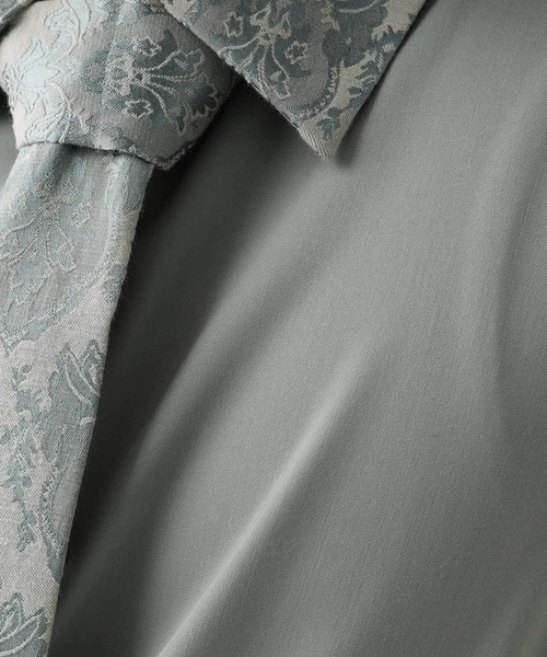 HARE（ハレ）の「ジャガードネクタイツキシャツ(HARE)（シャツ/ブラウス・メンズ・グレー/ブラック/グレー系その他/グレー系その他2/ブルー・SMALL/MEDIUM）」の21枚目の写真