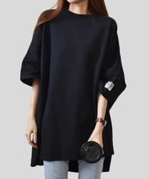 オーバーフィット 袖タグ付き 半袖 Tシャツ