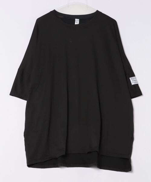 H.TOKYO(エイチトウキョウ)の「オーバーフィット 袖タグ付き 半袖 Tシャツ(Tシャツ/カットソー・レディース・オレンジ/グレー/カーキ/ブラック・FREE)」の7枚目の写真