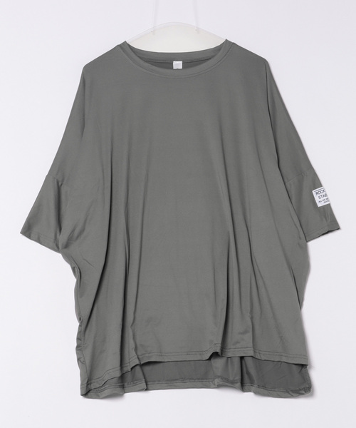 H.TOKYO(エイチトウキョウ)の「オーバーフィット 袖タグ付き 半袖 Tシャツ(Tシャツ/カットソー・レディース・オレンジ/グレー/カーキ/ブラック・FREE)」の8枚目の写真