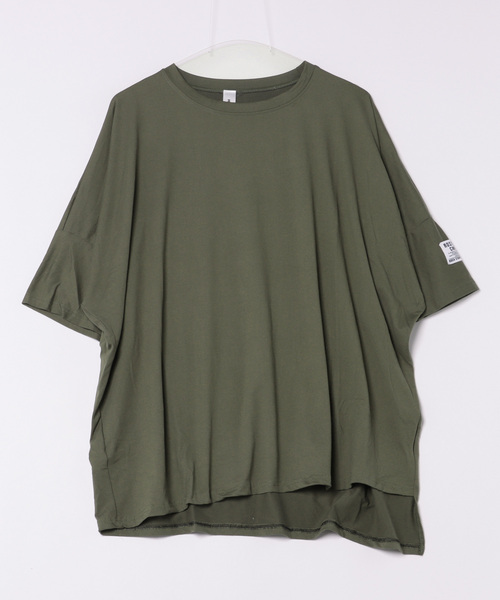 H.TOKYO(エイチトウキョウ)の「オーバーフィット 袖タグ付き 半袖 Tシャツ(Tシャツ/カットソー・レディース・オレンジ/グレー/カーキ/ブラック・FREE)」の9枚目の写真