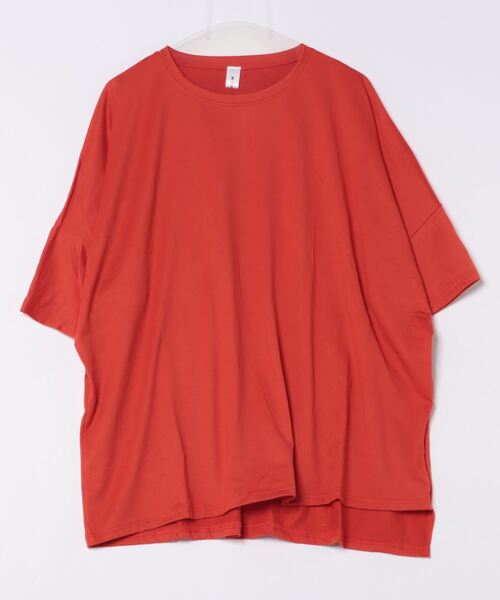 H.TOKYO(エイチトウキョウ)の「オーバーフィット 袖タグ付き 半袖 Tシャツ(Tシャツ/カットソー・レディース・オレンジ/グレー/カーキ/ブラック・FREE)」の10枚目の写真