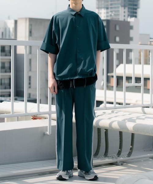 Uiscel(ユイセル)の「Uiscel 4wayストレッチサイドラインパンツ(その他パンツ・メンズ・ブラック/ブルー・MEDIUM/LARGE)」の12枚目の写真