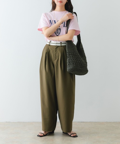 RODE SKO（ロデスコ）の「ワンハンドル透かし柄トートバッグ（トートバッグ・レディース・キャメル/カーキ・ONE）」の4枚目の写真