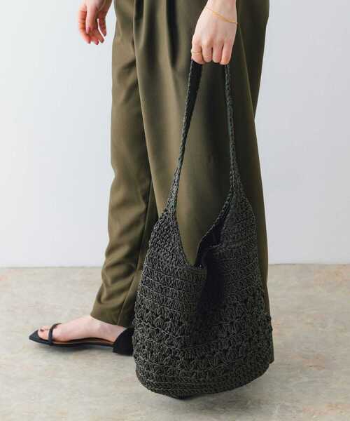 RODE SKO（ロデスコ）の「ワンハンドル透かし柄トートバッグ（トートバッグ・レディース・キャメル/カーキ・ONE）」の7枚目の写真