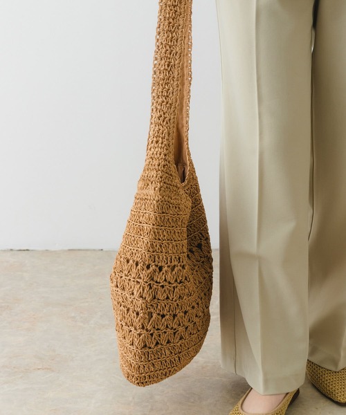 RODE SKO（ロデスコ）の「ワンハンドル透かし柄トートバッグ（トートバッグ・レディース・キャメル/カーキ・ONE）」の14枚目の写真