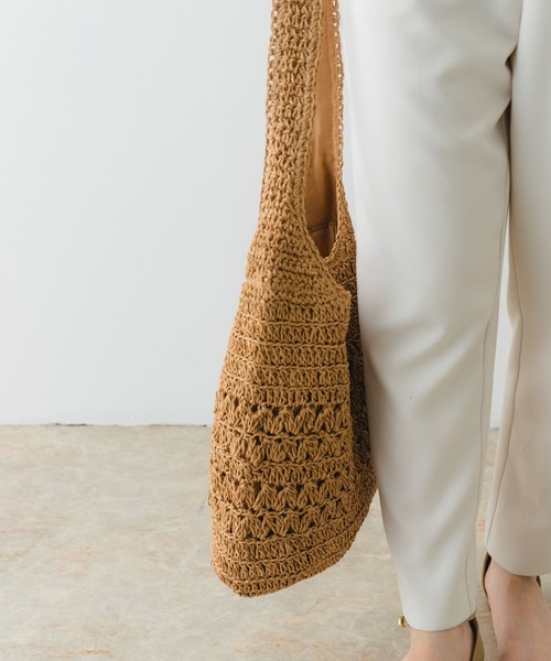 RODE SKO（ロデスコ）の「ワンハンドル透かし柄トートバッグ（トートバッグ・レディース・キャメル/カーキ・ONE）」の20枚目の写真