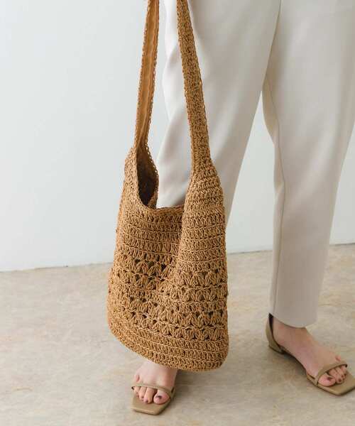 RODE SKO（ロデスコ）の「ワンハンドル透かし柄トートバッグ（トートバッグ・レディース・キャメル/カーキ・ONE）」の21枚目の写真