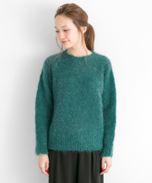 URBAN RESEARCH（アーバンリサーチ）の「UR×Harley mohair knit（ニット/セーター・レディース・ネイビー/ブラック/ホワイト/グリーン/ピンク・FREE）」の18枚目の写真