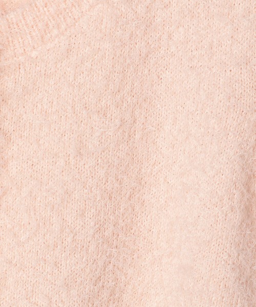 Heather（ヘザー）の「シャギーニットカーディガン（半袖）　118741（カーディガン/ボレロ・レディース・グレー/ホワイト/ピンク・FREE）」の12枚目の写真