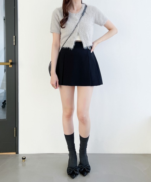 Heather（ヘザー）の「シャギーニットカーディガン（半袖）　118741（カーディガン/ボレロ・レディース・グレー/ホワイト/ピンク・FREE）」の19枚目の写真