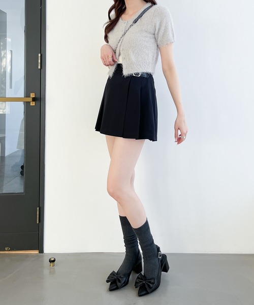 Heather（ヘザー）の「シャギーニットカーディガン（半袖）　118741（カーディガン/ボレロ・レディース・グレー/ホワイト/ピンク・FREE）」の20枚目の写真