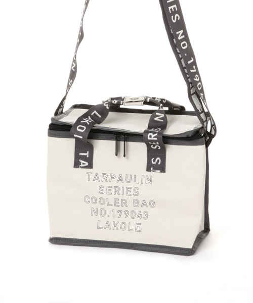 LAKOLE(ラコレ)の「ターポリン保冷バッグ(S) / 110111(アウトドアグッズ・レディース・ブラック/アイボリー/カーキ/ライトブルー・FREE)」の9枚目の写真