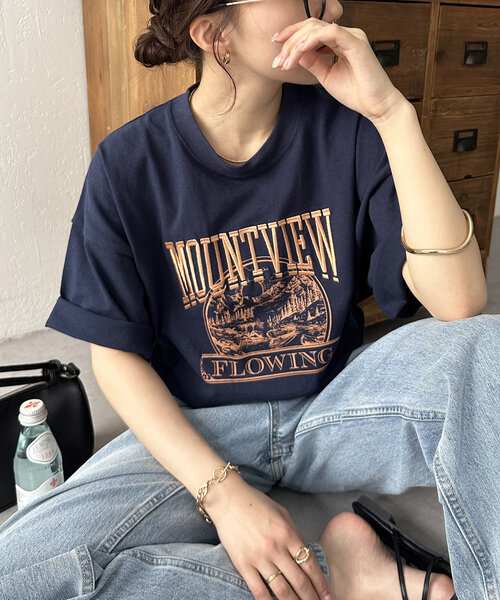 ユニセックス】MOUNTVIEWモチーフ刺繍ロゴTシャツ《WEB限定》（Tシャツ