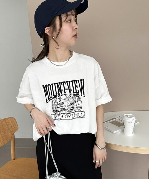 ★MEDM ユニセックス ロゴ刺繍 おしゃれ Tシャツ/送料込 NOMINE tシャツ 「ユニセックス」刺繍 ロゴ Tシャツ レディース
