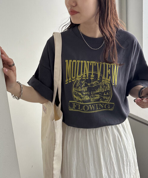 ユニセックス】MOUNTVIEWモチーフ刺繍ロゴTシャツ《WEB限定》（T