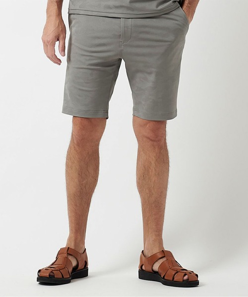 junhashimoto(ジュンハシモト)の「JERSEY SHORTS -EMBOSS CAMO-(スウェットパンツ・メンズ・ライトカーキ/ブラック/ネイビー/グレイッシュベージュ・4/3/5/2)」の2枚目の写真