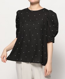 Elura | 刺繍ドットブラウス/106536(シャツ/ブラウス)