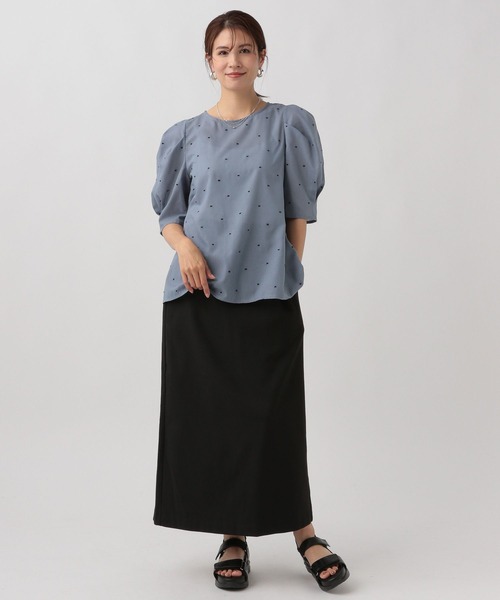 Elura（エルーラ）の「刺繍ドットブラウス/106536（シャツ/ブラウス・レディース・ブラック/ライトブルー・FREE）」の17枚目の写真