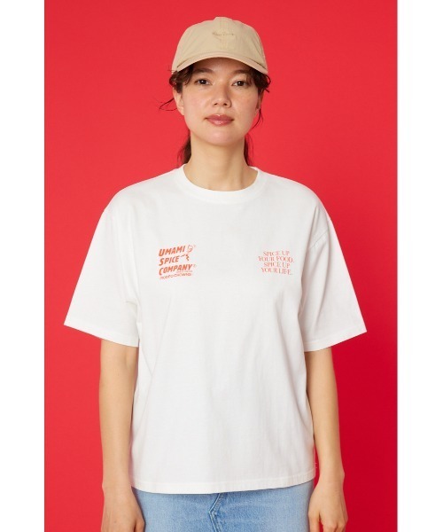RODEO CROWNS WIDE BOWL（ロデオクラウンズワイドボウル）の「RC×UMAMI SPICE Tシャツ（Tシャツ/カットソー・レディース・オフホワイト/イエロー/ブラック・LARGE/MEDIUM）」の8枚目の写真