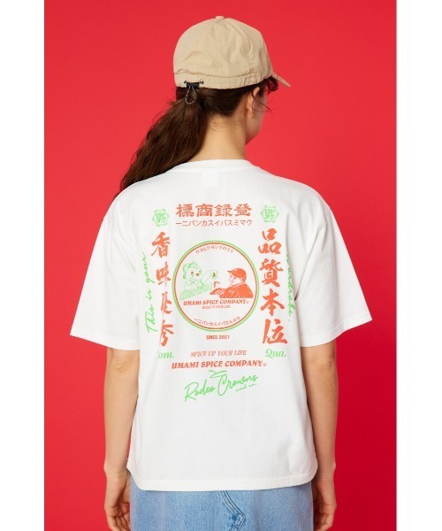 RODEO CROWNS WIDE BOWL（ロデオクラウンズワイドボウル）の「RC×UMAMI SPICE Tシャツ（Tシャツ/カットソー・レディース・オフホワイト/イエロー/ブラック・LARGE/MEDIUM）」の10枚目の写真