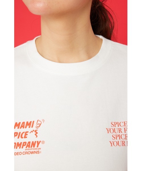 RODEO CROWNS WIDE BOWL（ロデオクラウンズワイドボウル）の「RC×UMAMI SPICE Tシャツ（Tシャツ/カットソー・レディース・オフホワイト/イエロー/ブラック・LARGE/MEDIUM）」の11枚目の写真