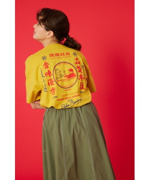 RODEO CROWNS WIDE BOWL（ロデオクラウンズワイドボウル）の「RC×UMAMI SPICE Tシャツ（Tシャツ/カットソー・レディース・オフホワイト/イエロー/ブラック・LARGE/MEDIUM）」の19枚目の写真