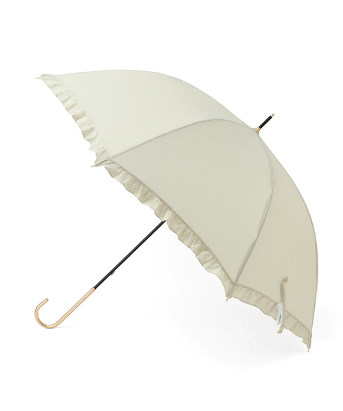 ROPE' PICNIC（ロペピクニック）の「【Wpc.】晴雨兼用/フェミニンフリルアンブレラ（長傘・レディース・ベージュ/ダークラベンダー・FREE）」の11枚目の写真