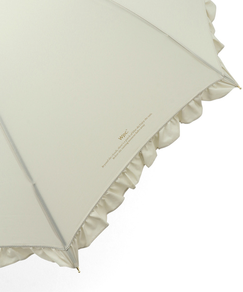 ROPE' PICNIC（ロペピクニック）の「【Wpc.】晴雨兼用/フェミニンフリルアンブレラ（長傘・レディース・ベージュ/ダークラベンダー・FREE）」の12枚目の写真