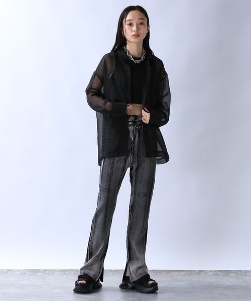 JEANASIS（ジーナシス）の「ブリーチカコウリブパンツ/129796（スウェットパンツ・レディース・グレー系その他/ピンク/ブラック・FREE）」の11枚目の写真