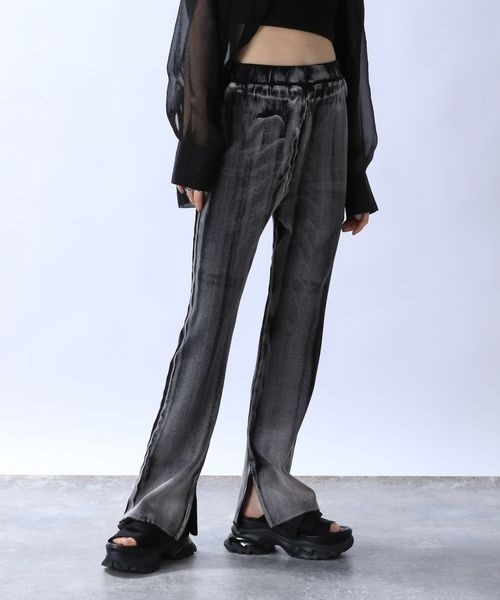 JEANASIS（ジーナシス）の「ブリーチカコウリブパンツ/129796（スウェットパンツ・レディース・グレー系その他/ピンク/ブラック・FREE）」の14枚目の写真