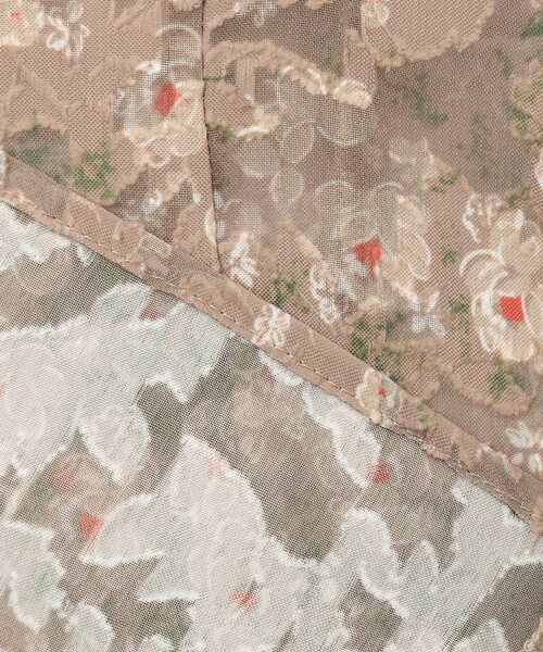 【セール】フラワーボーダージャガードプリント ブラウス（シャツ/ブラウス）｜組曲（クミキョク）