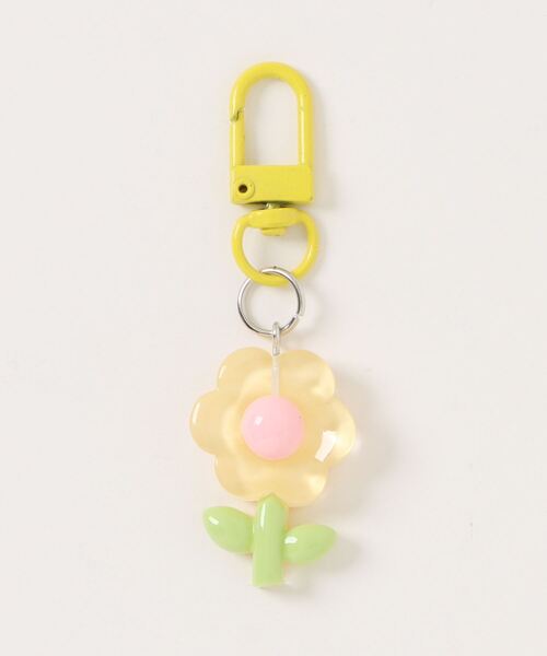 TONE SELECT GOODS（トーンセレクトグッズ）の「【urge select】カラフル フラワーモチーフ キーホルダー/バッグチャーム【マルチウェイ】（キーホルダー・レディース・イエロー系2/ブルー系1/イエロー系1/ピンク系1/ピンク系2・FREE）」の8枚目の写真