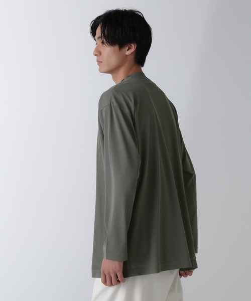 NANO universe（ナノユニバース）の「リラックスフィット着流しカーディガン（カーディガン/ボレロ・メンズ・ブルーグレー/チャコール/ライトグレー・L/M）」の6枚目の写真