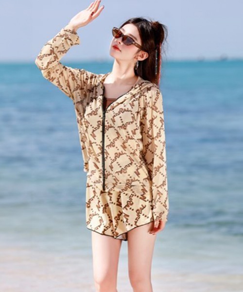 MUSINSA公式 | LOOPLOOP [Vintage Peony_Pink] One-piece swimsuit