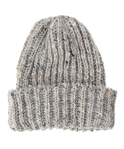 HIGHLAND 2000(ハイランドトゥーサウザンド)の「<HIGHLAND 2000> NEP KNITCAP/ニットキャップ◆(ニットキャップ/ビーニー・メンズ・ブラック/ライトグレー/ダークグレー/レッド/ライトブルー/ネイビー・ONRE)」の2枚目の写真