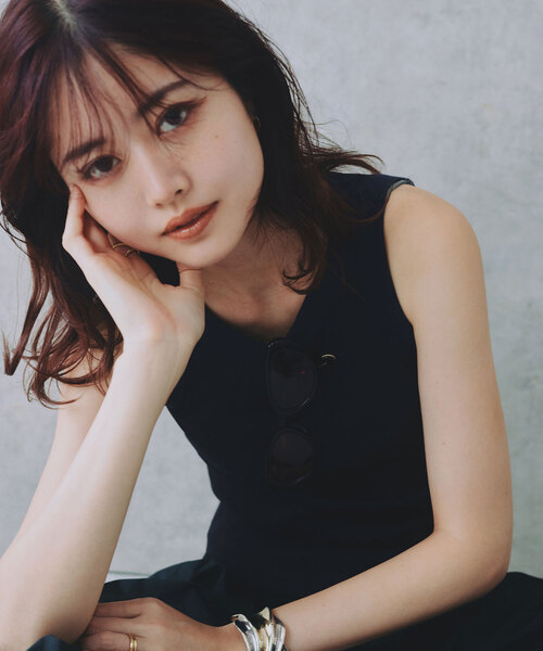 SLOBE IENA（スローブイエナ）の「AMI YOSHINARI テレコタンクトップ（タンクトップ・レディース・カーキ/レッド/ブラック/ホワイト・FREE）」の11枚目の写真