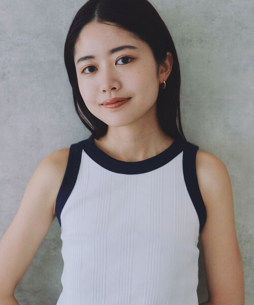 SLOBE IENA（スローブイエナ）の「AMI YOSHINARI テレコタンクトップ（タンクトップ・レディース・カーキ/レッド/ブラック/ホワイト・FREE）」の17枚目の写真