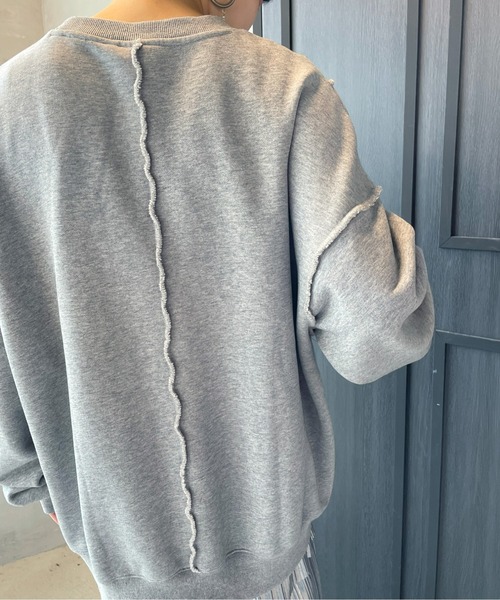 リメイクロックスウェットトップス《洗濯機で洗える》（Tシャツ/カットソー）｜ENIM BY VICKY（エニムバイビッキー）