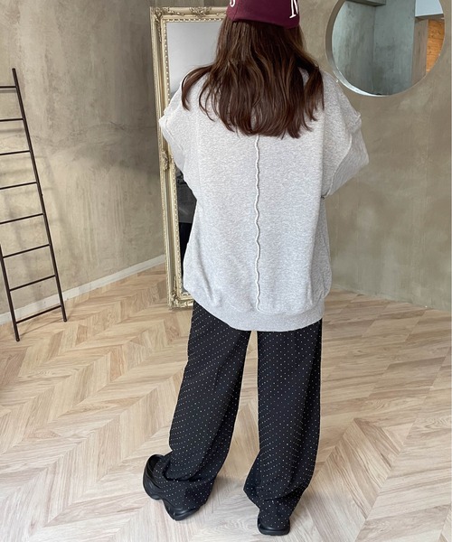 リメイクロックスウェットトップス《洗濯機で洗える》（Tシャツ/カットソー）｜ENIM BY VICKY（エニムバイビッキー）