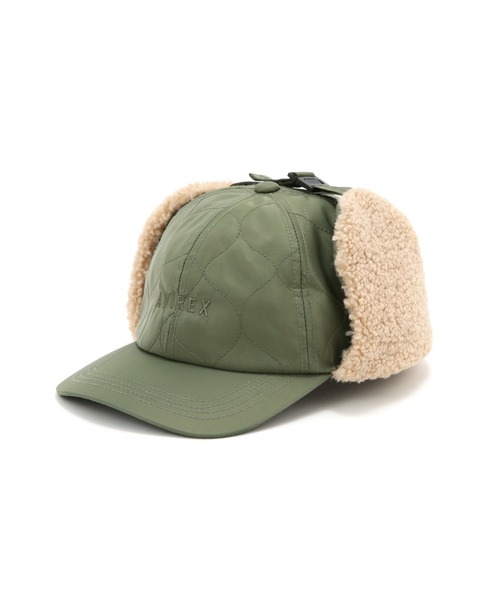 AVIREX（アヴィレックス）の「《直営店限定》BOA QUILTING FLIGHT CAP/ボアキルティン グフライトキャップ（キャップ・レディース・ブラック/オリーブ・F）」の13枚目の写真