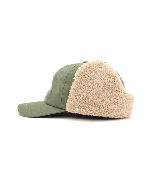 AVIREX（アヴィレックス）の「《直営店限定》BOA QUILTING FLIGHT CAP/ボアキルティン グフライトキャップ（キャップ・レディース・ブラック/オリーブ・F）」の16枚目の写真
