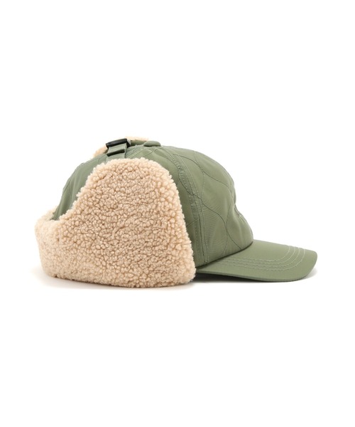 AVIREX（アヴィレックス）の「《直営店限定》BOA QUILTING FLIGHT CAP/ボアキルティン グフライトキャップ（キャップ・レディース・ブラック/オリーブ・F）」の17枚目の写真