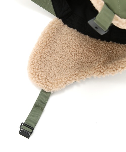 AVIREX（アヴィレックス）の「《直営店限定》BOA QUILTING FLIGHT CAP/ボアキルティン グフライトキャップ（キャップ・レディース・ブラック/オリーブ・F）」の20枚目の写真