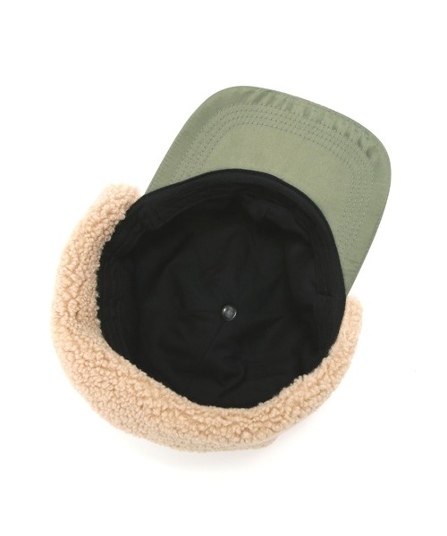 AVIREX（アヴィレックス）の「《直営店限定》BOA QUILTING FLIGHT CAP/ボアキルティン グフライトキャップ（キャップ・レディース・ブラック/オリーブ・F）」の21枚目の写真