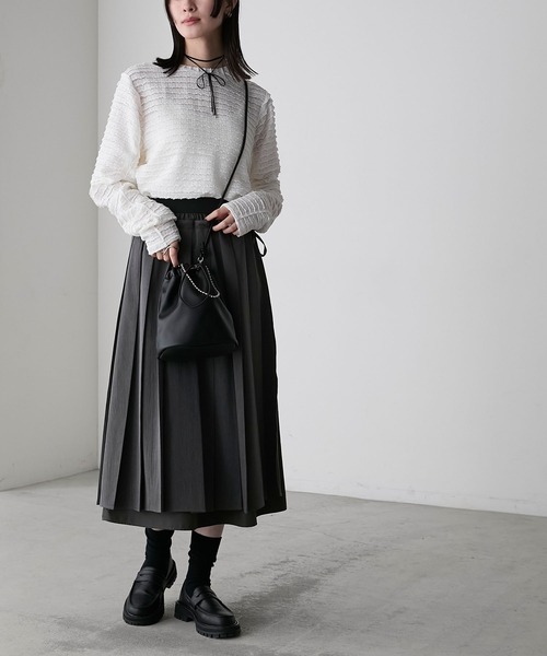 セール】【forksy.】2wayボールチェーンミニ巾着バッグ（ショルダー