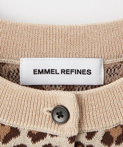 EMMEL REFINES（エメルリファインズ）の「＜EMMEL REFINES＞EM ポケット ミニ カーディガン（カーディガン/ボレロ・レディース・レッド/ベージュ・FREE）」の5枚目の写真